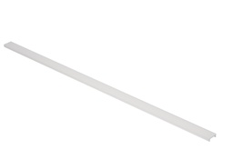 [ABD 20F-S] LED-Leuchten Abdeckung PMMA flach satiniert für Profil U mit Breite 20mm