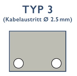 [ABS U1410-CNS-T3] Abschluss CNS Typ 3 für Basisprofil U 14x10mm